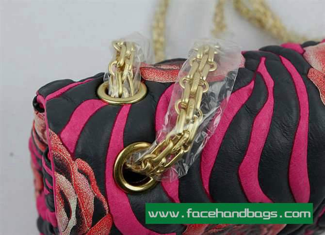 Chanel 2.55 Rose Handbag 50145 Gold Hardware-Rose Red